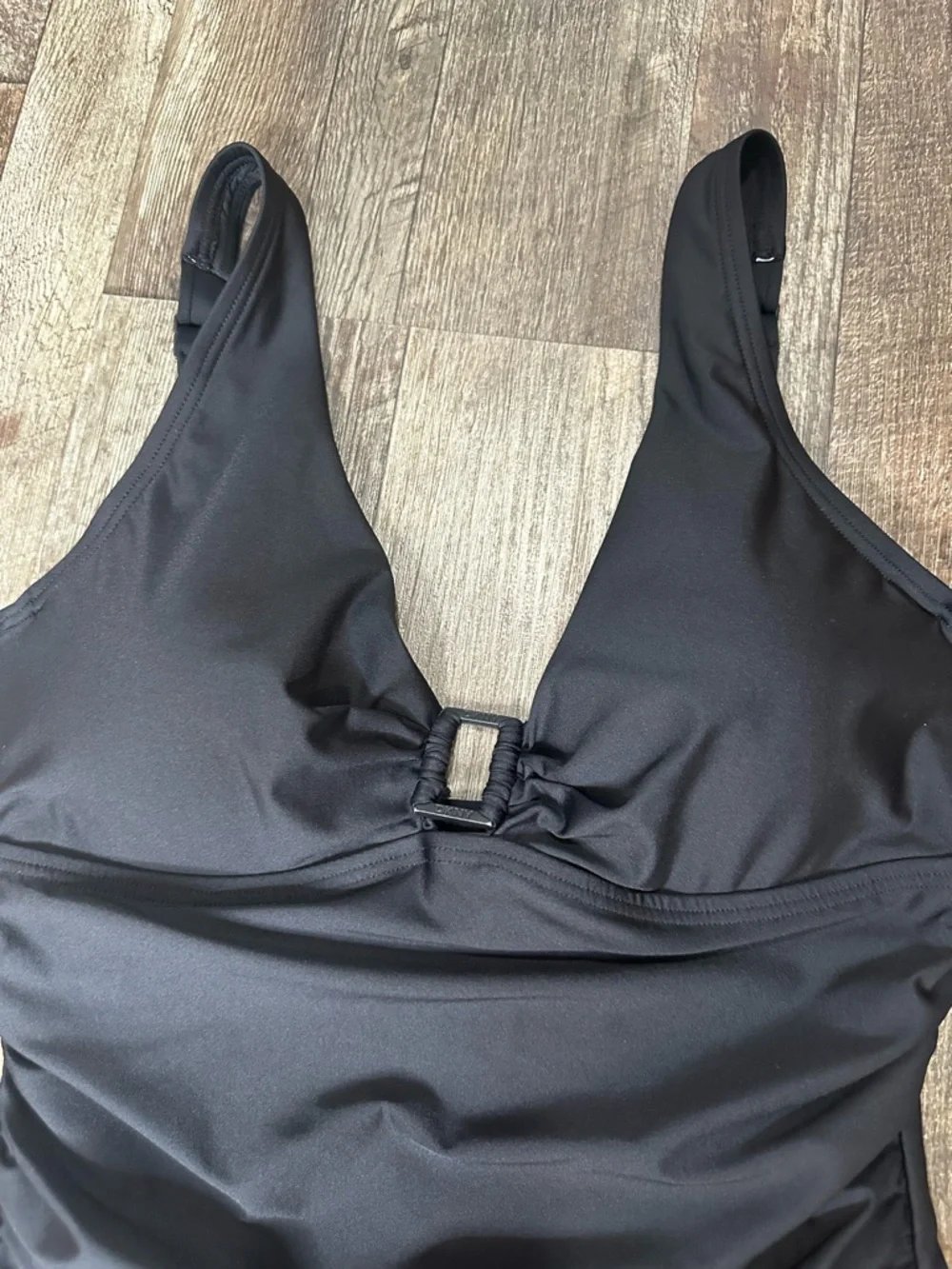 Dkny Black One-Piece Swimsuit with Front Accent - Picture 3 of 8